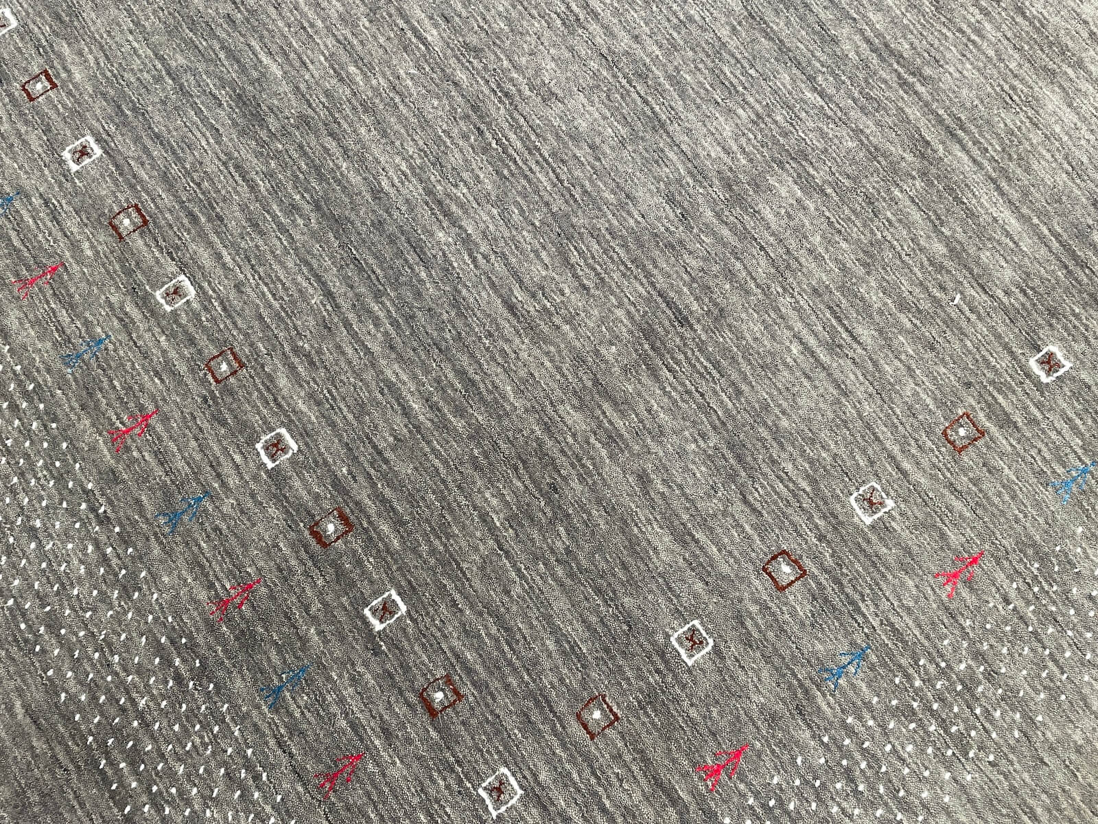 Lori Handwoven Gray Wool Rug by Camel Carpet