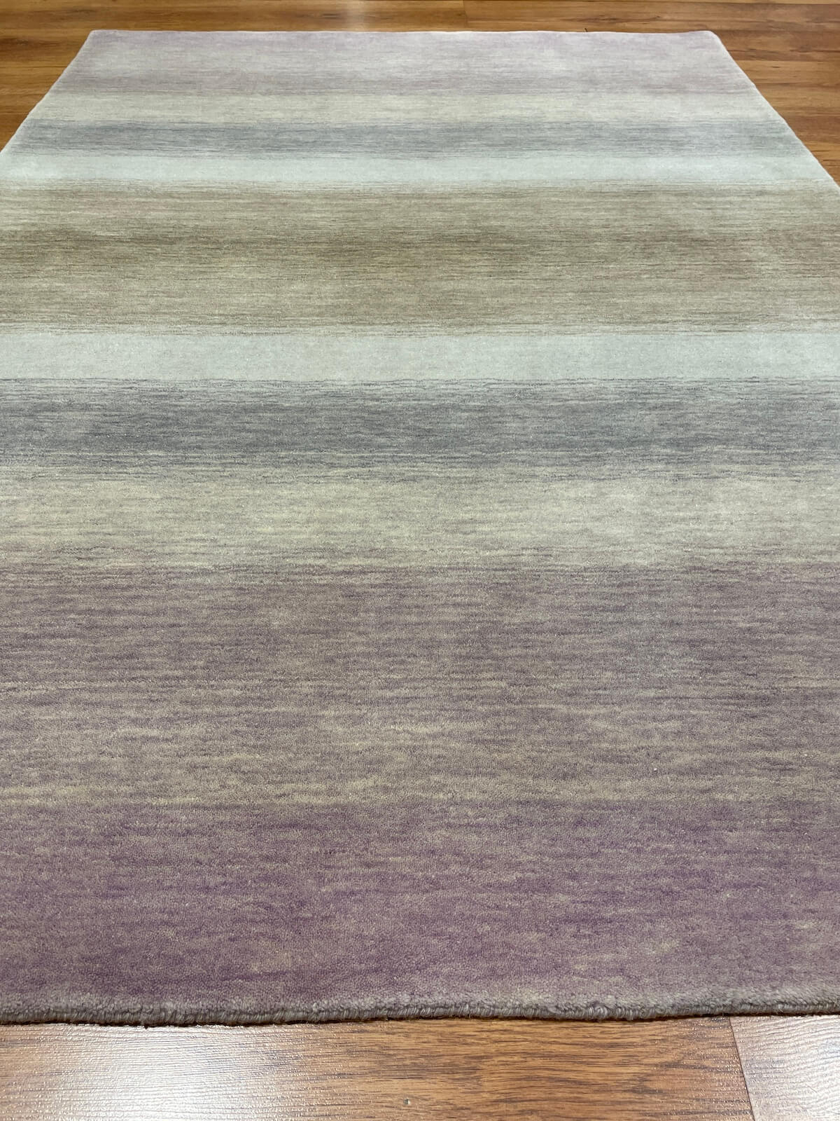 Lori Handwoven Cream Pudra Wool Rug by Camel Carpet