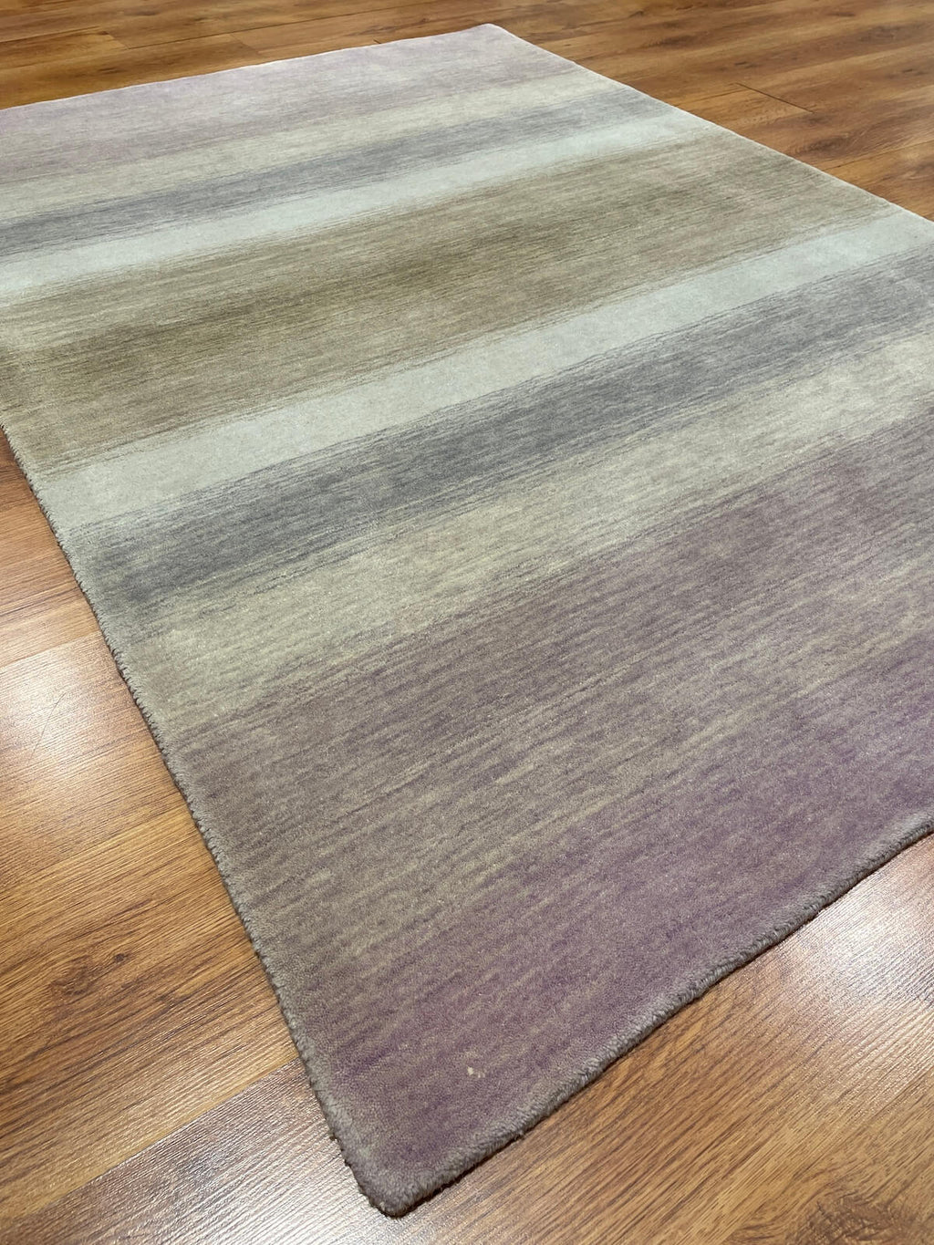 Lori Handwoven Cream Pudra Wool Rug by Camel Carpet