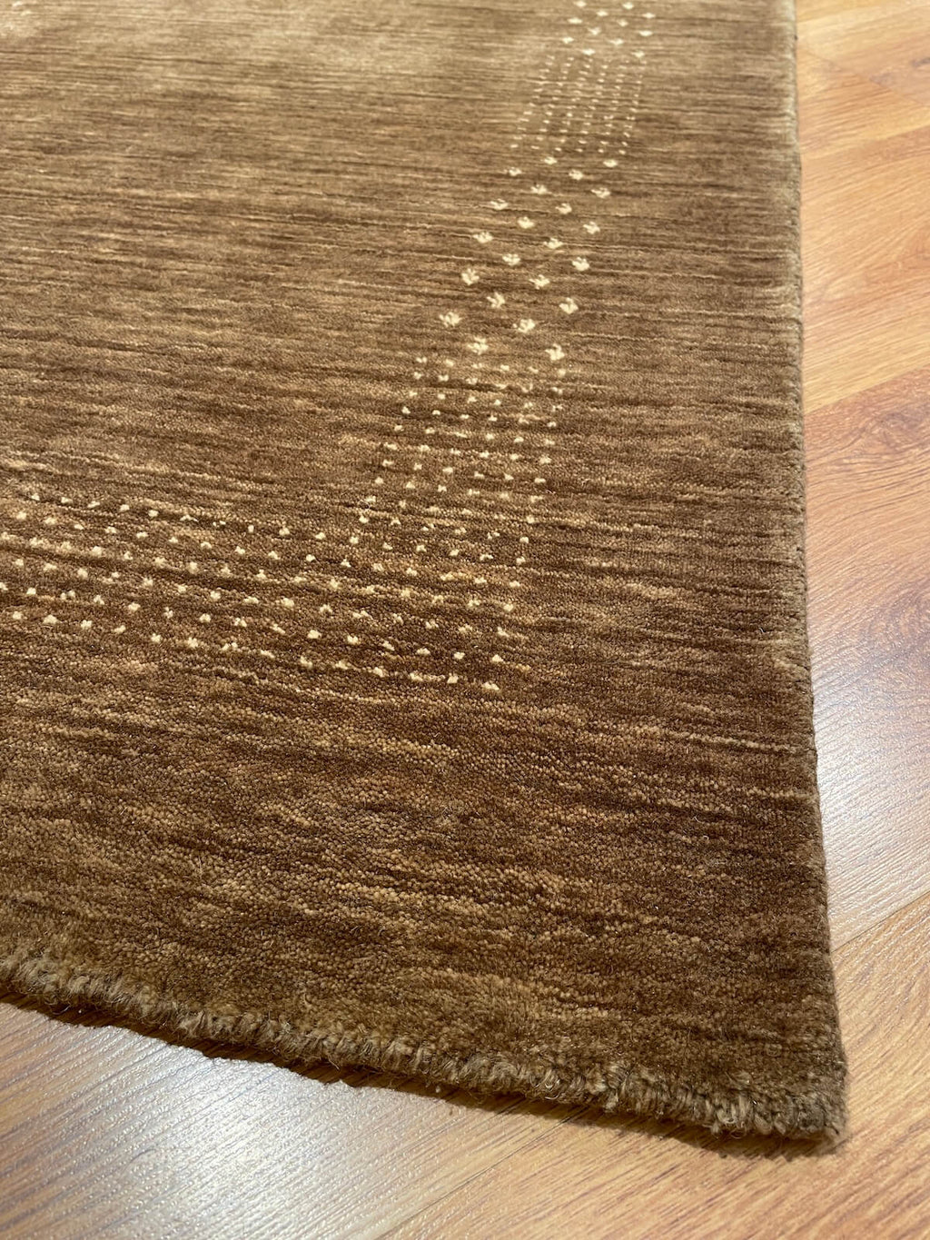 Lori Handwoven Brown Wool Runner Rug by Camel Carpet