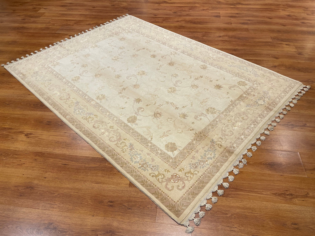 Mahidevran Silk-Blend Usak Handwoven Rug – 173X230 by Camel Carpet