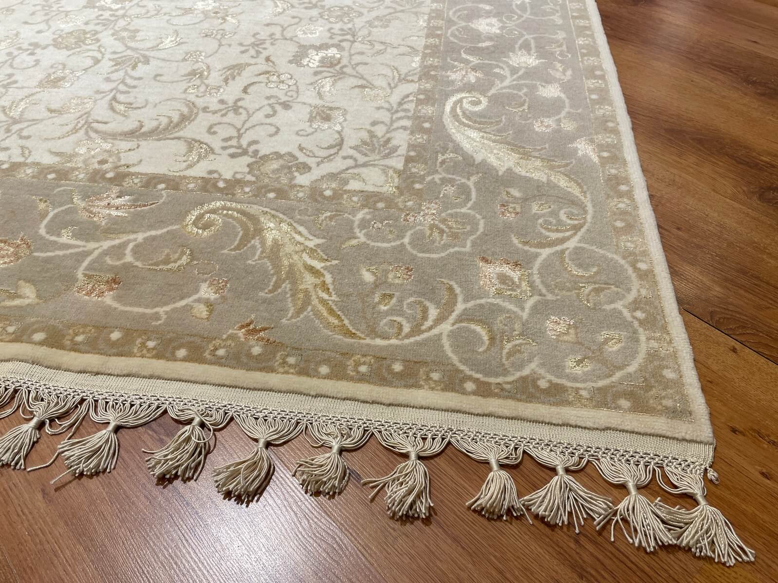 Mahidevran Silk-Blend Usak Handwoven Rug – 021914 by Camel Carpet