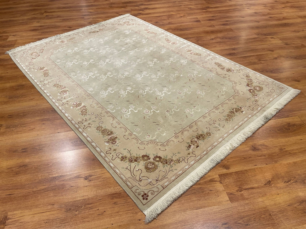 Mahidevran Silk-Blend Usak Handwoven Rug – 177X243 by Camel Carpet