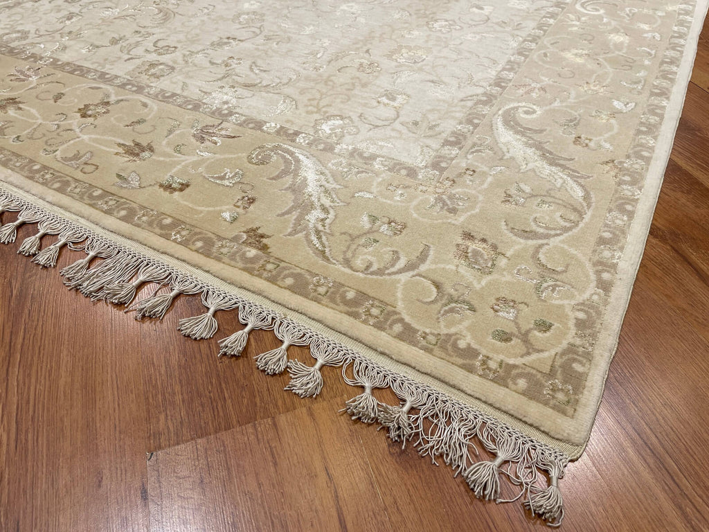 Mahidevran Silk-Blend Usak Handwoven Rug – 175X247 by Camel Carpet