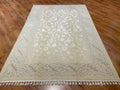 Mahidevran Silk-Blend Usak Handwoven Rug – 045063 by Camel Carpet
