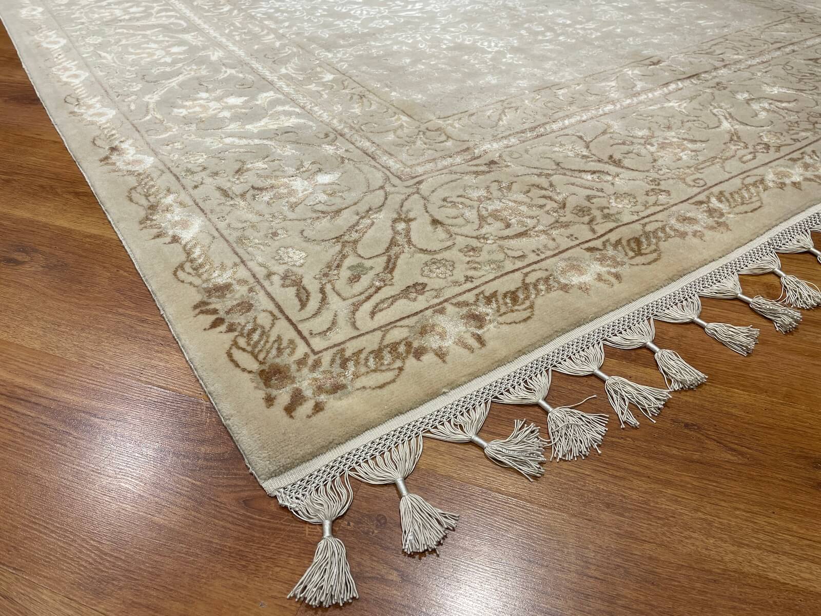 Mahidevran Silk-Blend Usak Handwoven Rug – 061436 by Camel Carpet