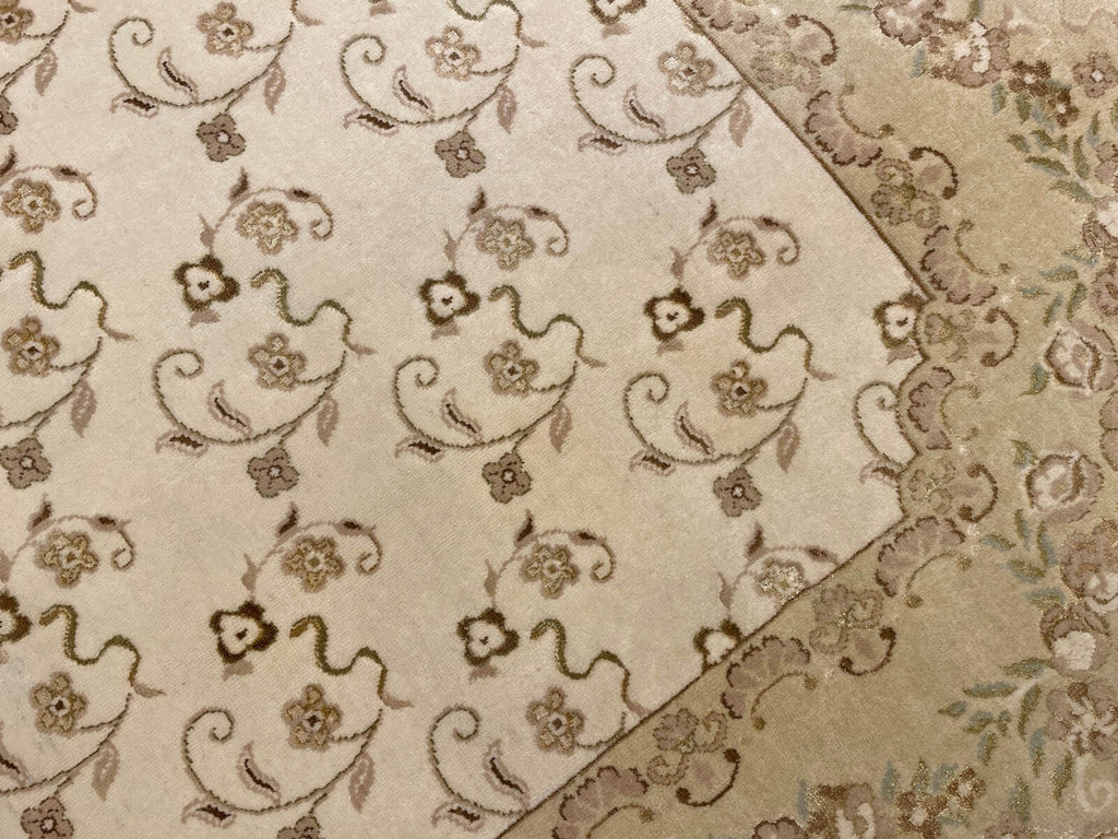Mahidevran Silk-Blend Usak Handwoven Rug – 086410 by Camel Carpet