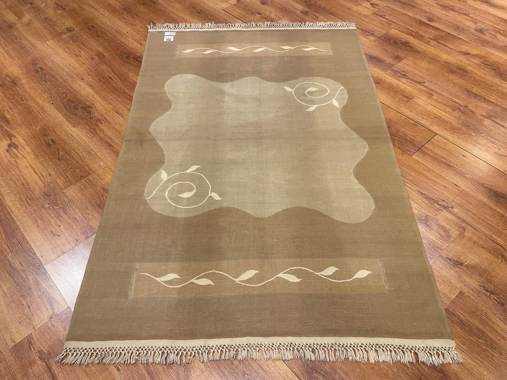 Modern Pastel Handwoven Kilim – 010891 by Camel Carpet