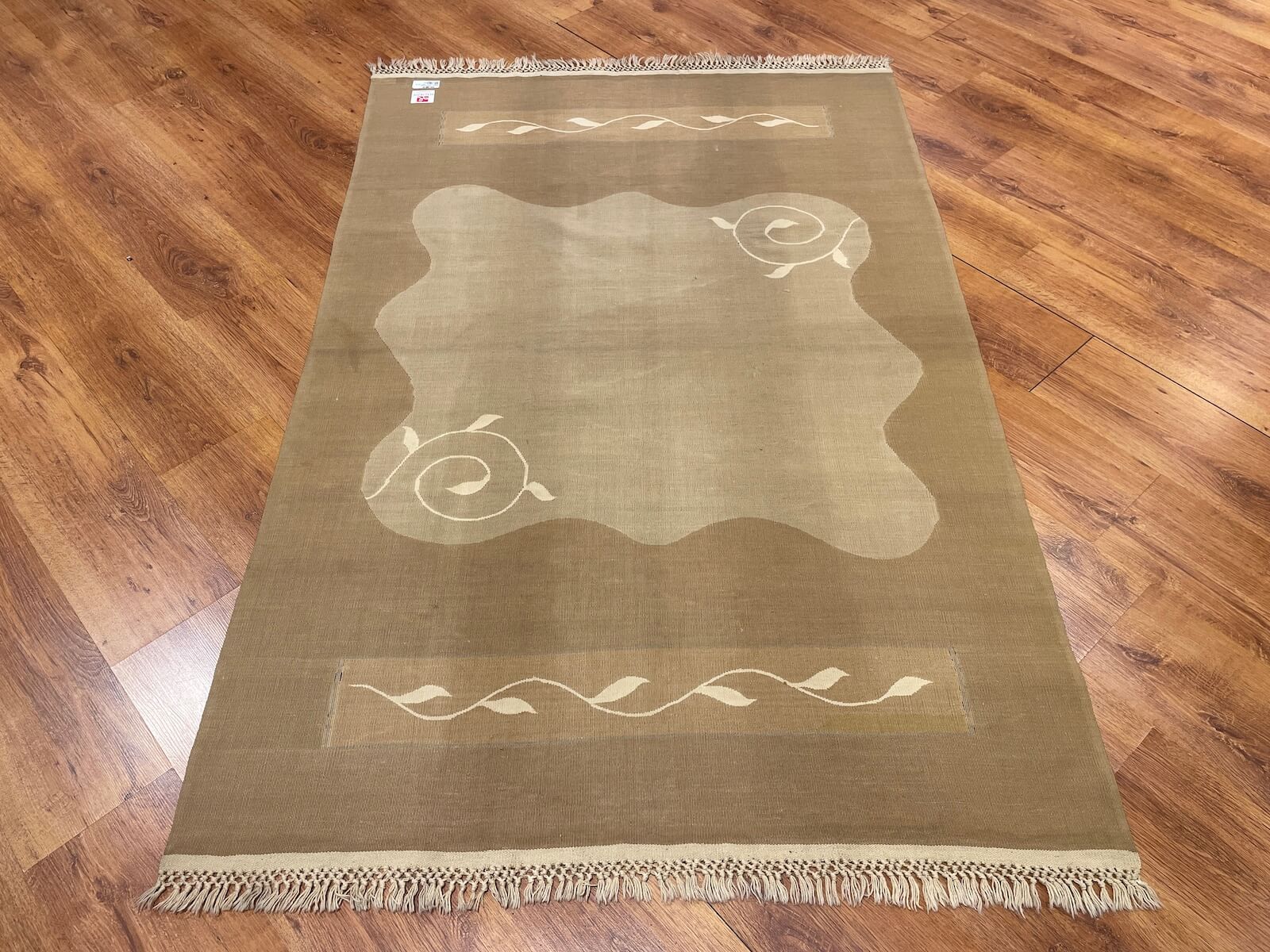 Modern Pastel Handwoven Kilim – 010891 by Camel Carpet