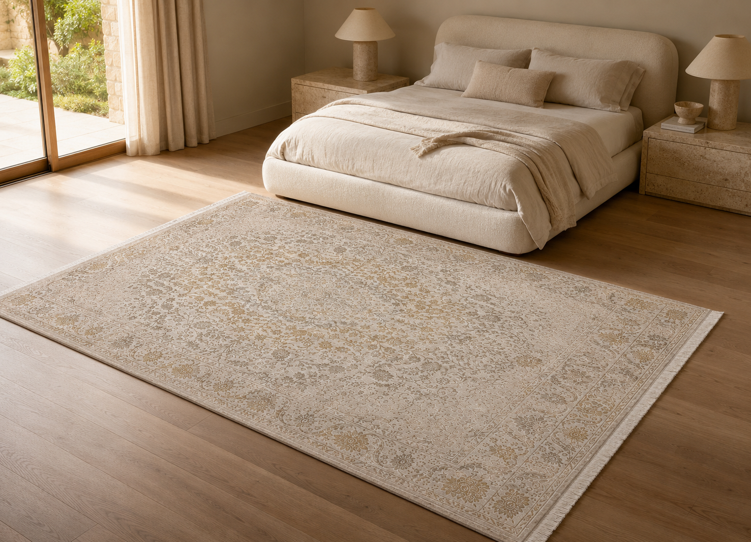 Ferman Sand Silk Rug