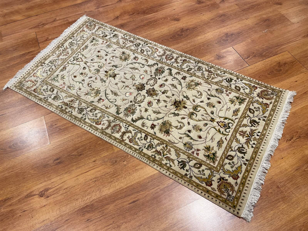 Nazende Silk-Blend Usak Handwoven Rug by Camel Carpet
