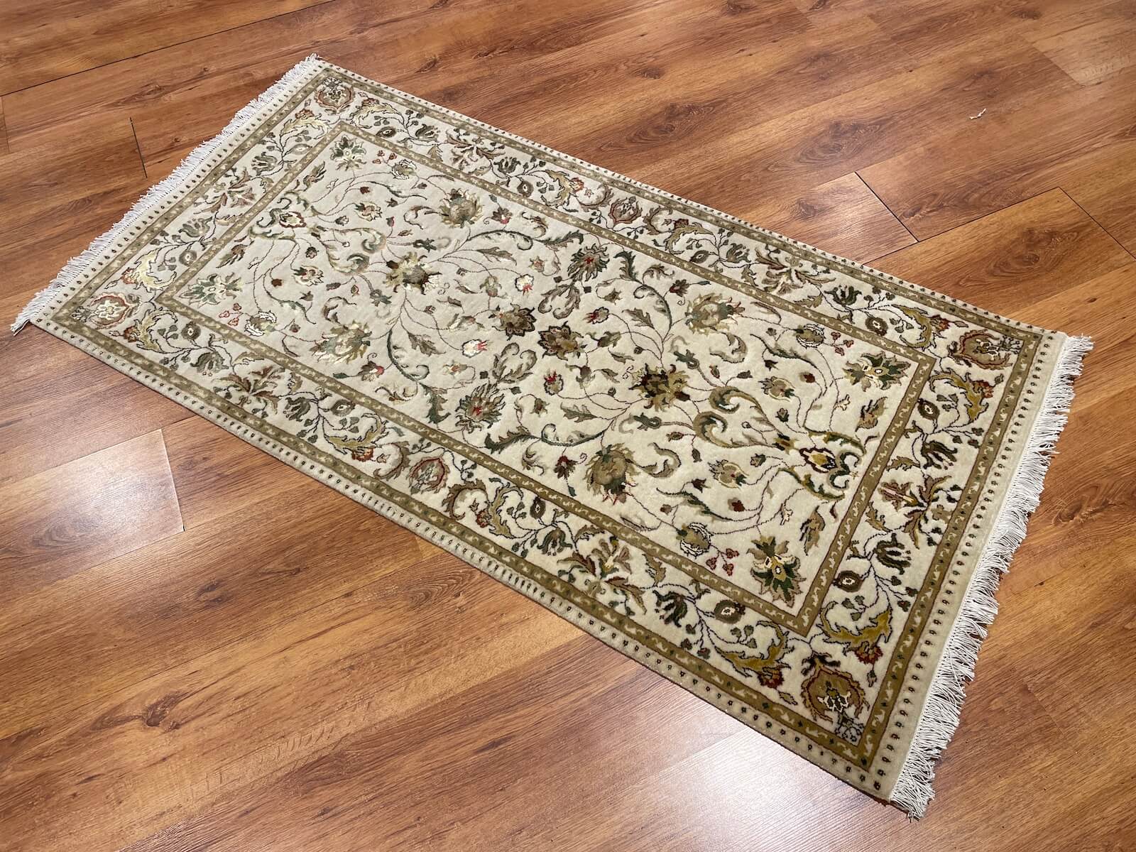 Nazende Silk-Blend Usak Handwoven Rug by Camel Carpet