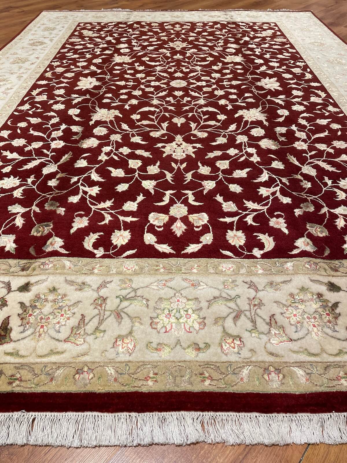 Nazende Silk-Blend Usak Handwoven Rug – 172X241 by Camel Carpet