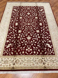 Nazende Silk-Blend Usak Handwoven Rug – 172X241 by Camel Carpet