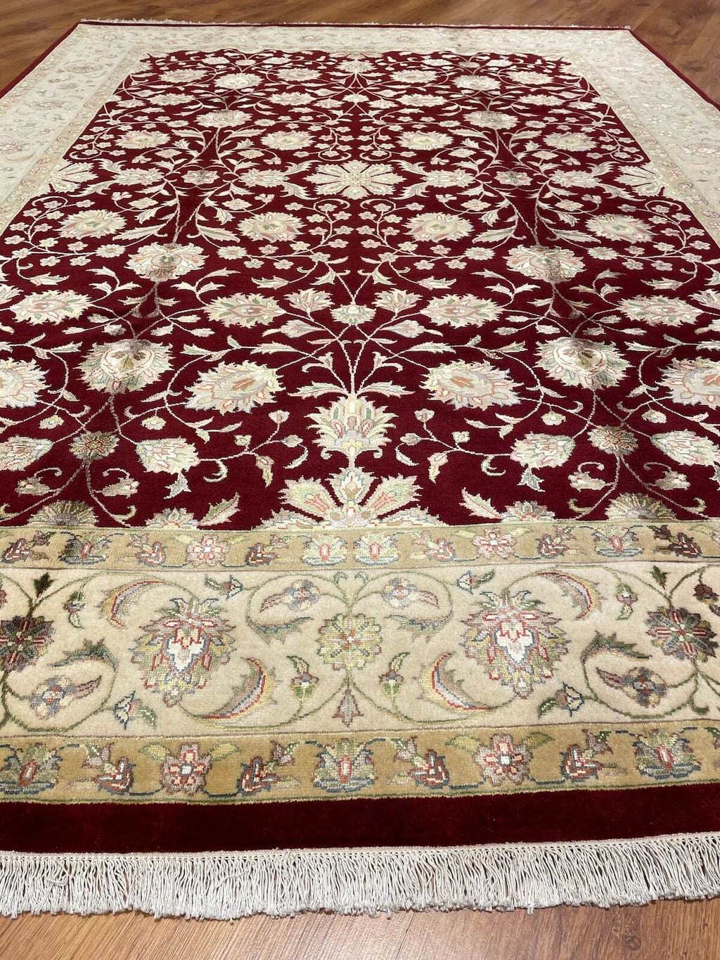 Nazende Silk-Blend Usak Handwoven Rug – 174X242 by Camel Carpet