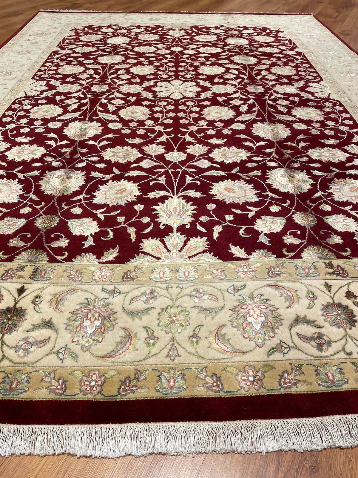 Nazende Silk-Blend Usak Handwoven Rug – 174X242 by Camel Carpet