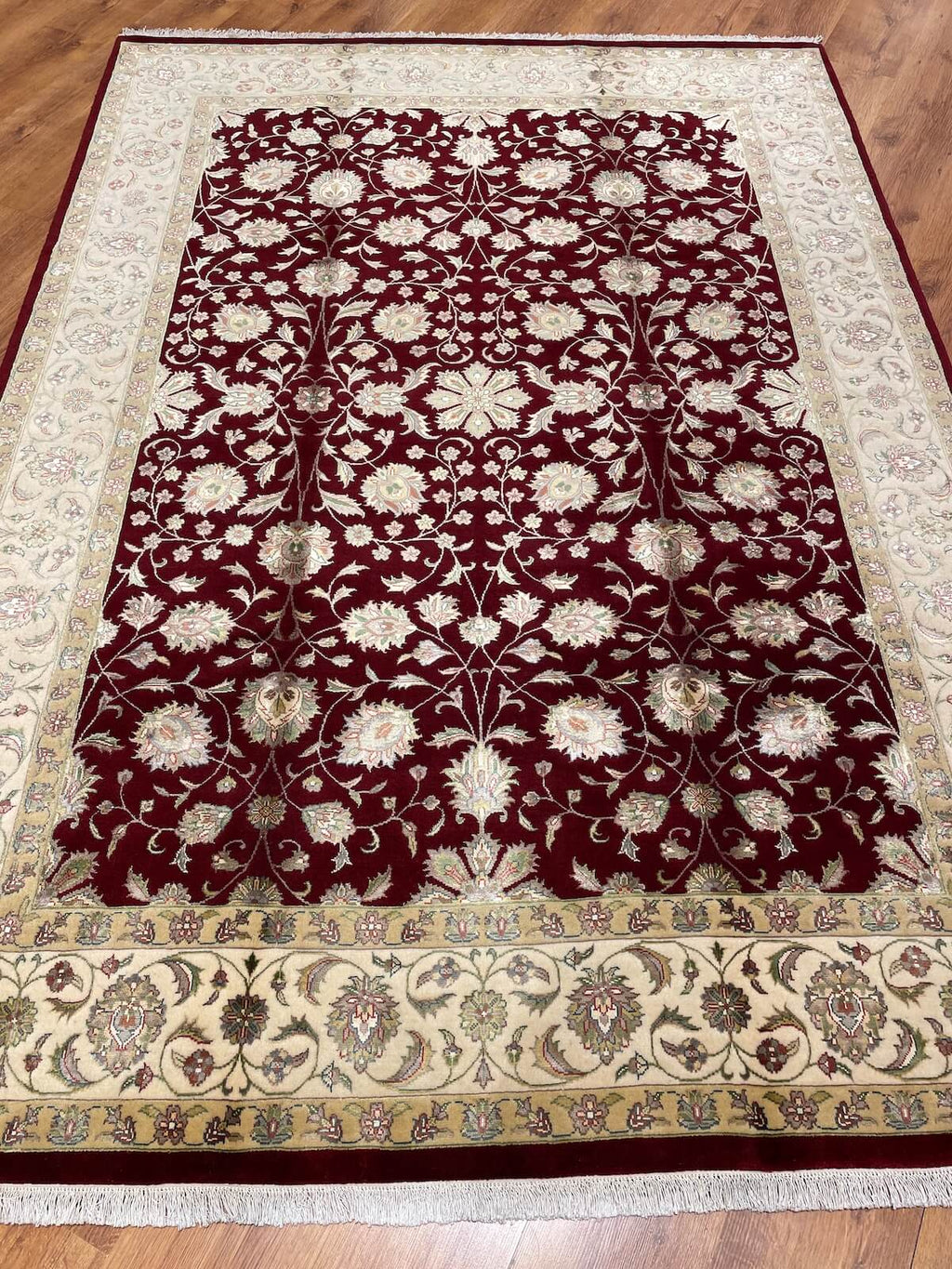 Nazende Silk-Blend Usak Handwoven Rug – 174X242 by Camel Carpet