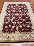 Nazende Silk-Blend Usak Handwoven Rug – 174X242 by Camel Carpet