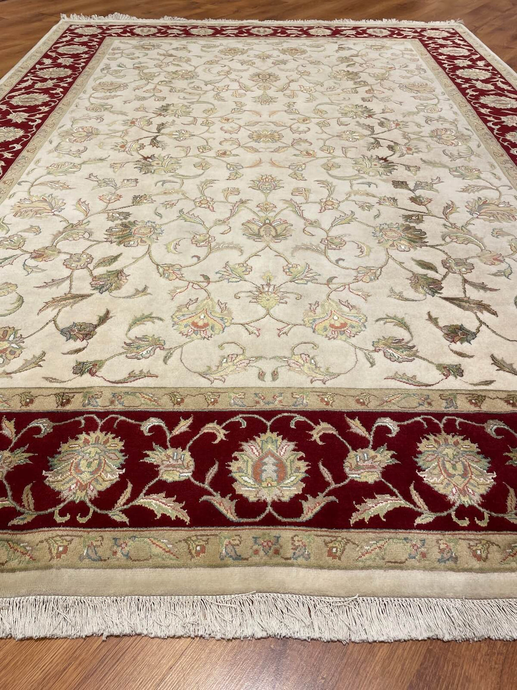 Nazende Silk-Blend Usak Handwoven Rug – 073710 by Camel Carpet