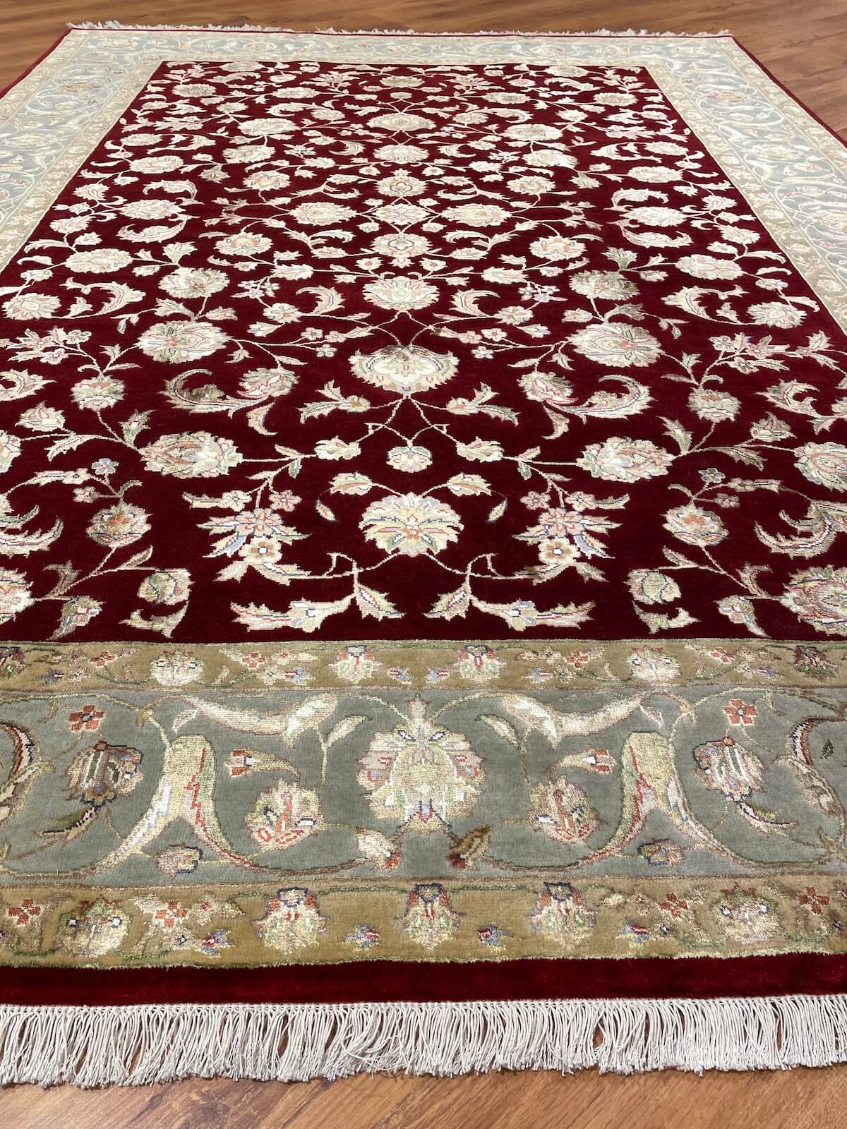 Nazende Silk-Blend Usak Handwoven Rug – 170X235 by Camel Carpet
