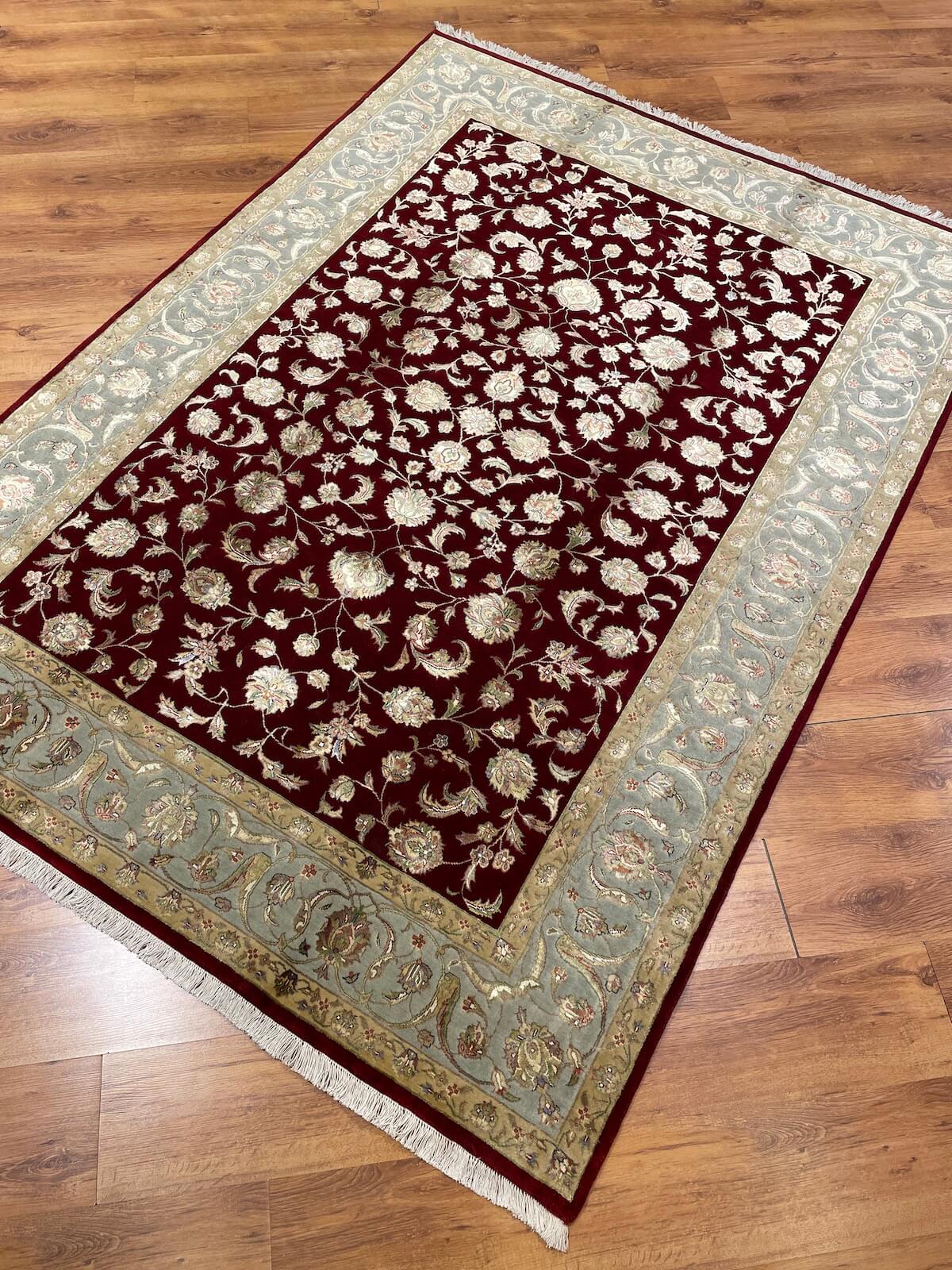 Nazende Silk-Blend Usak Handwoven Rug – 170X235 by Camel Carpet