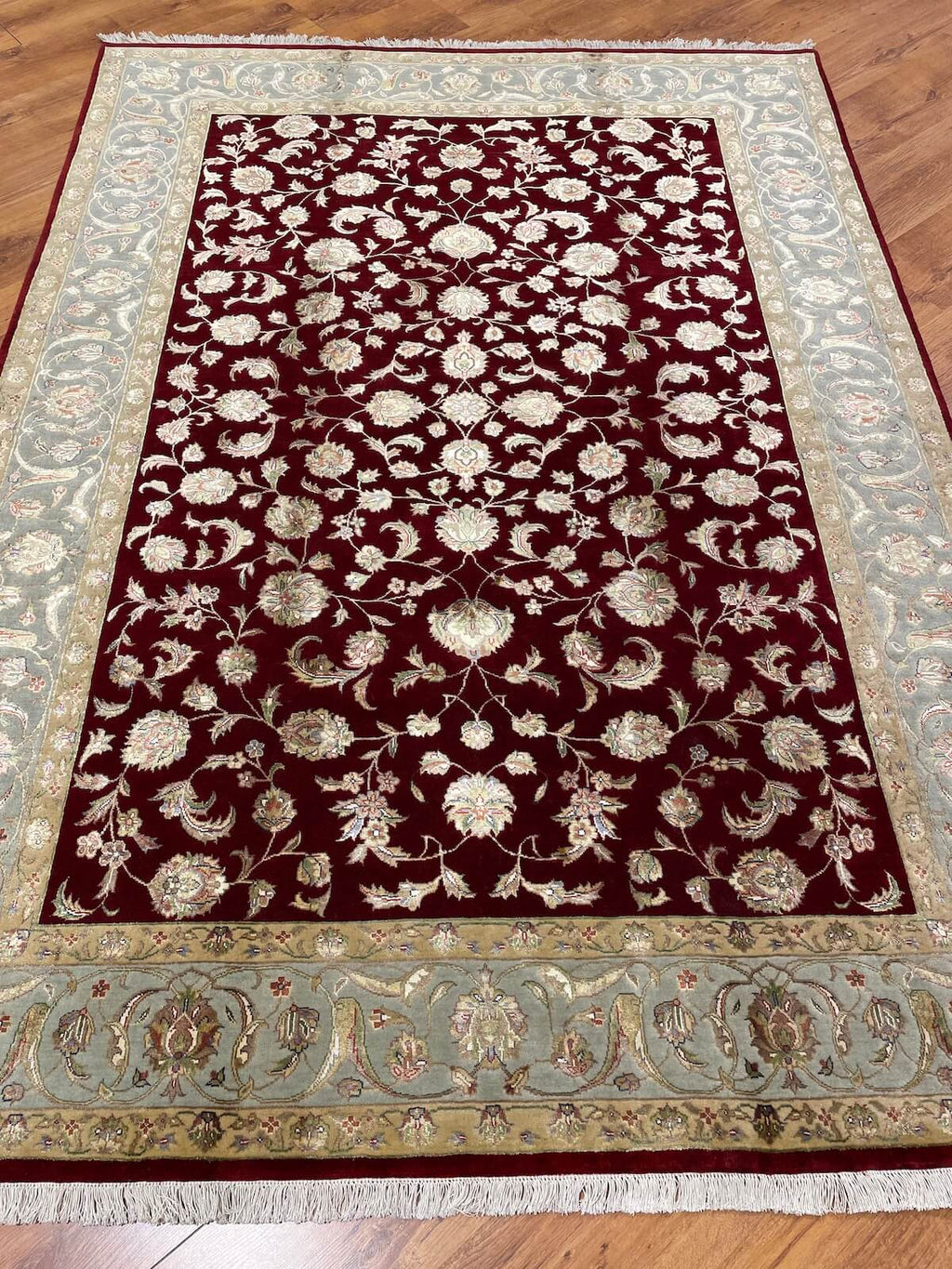 Nazende Silk-Blend Usak Handwoven Rug – 170X235 by Camel Carpet