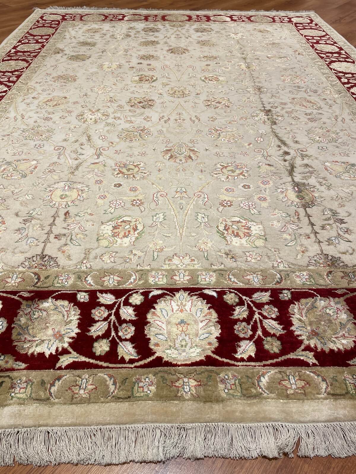 Nazende Silk-Blend Usak Handwoven Rug – 171X237 by Camel Carpet