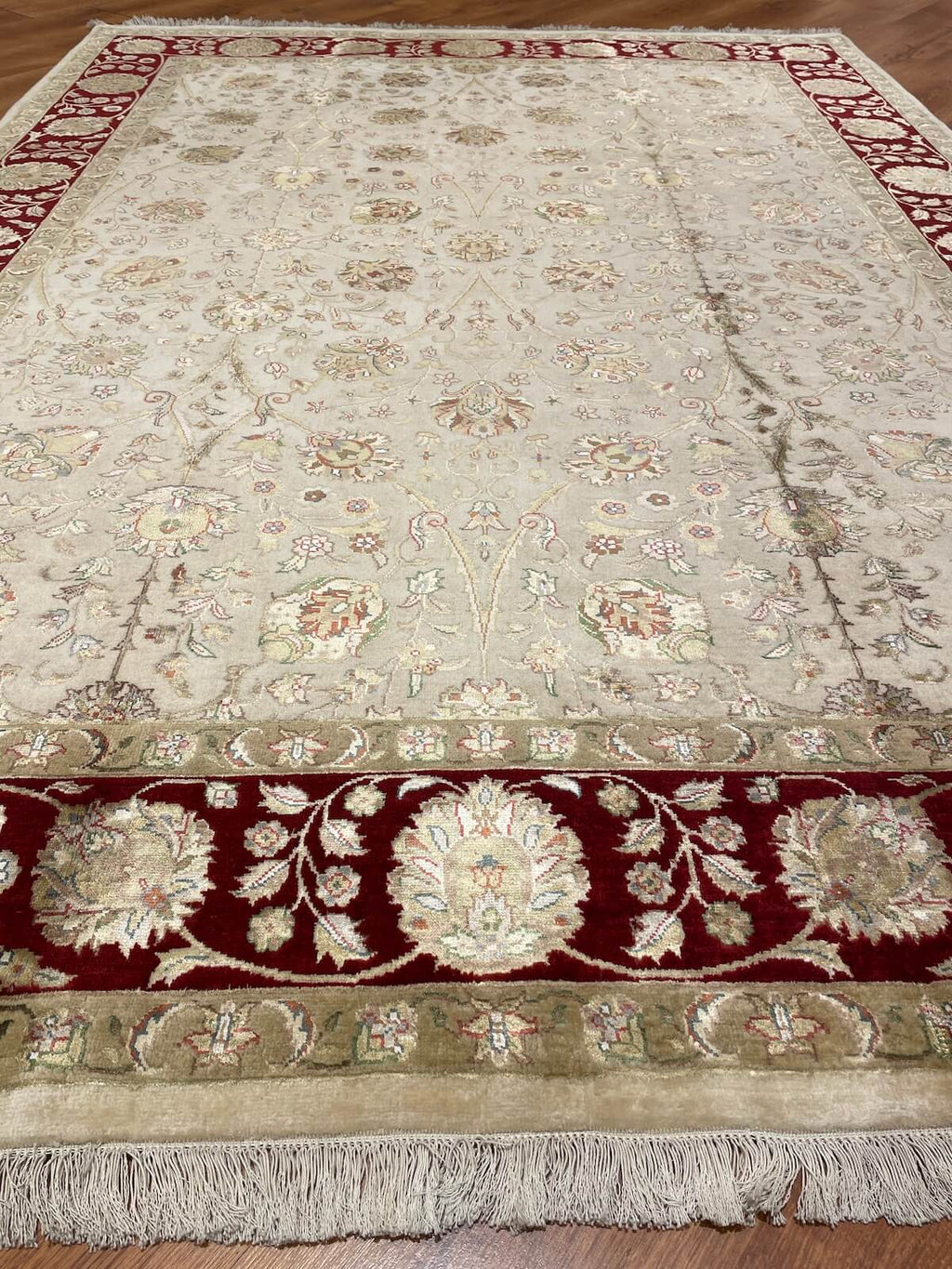 Nazende Silk-Blend Usak Handwoven Rug – 171X237 by Camel Carpet
