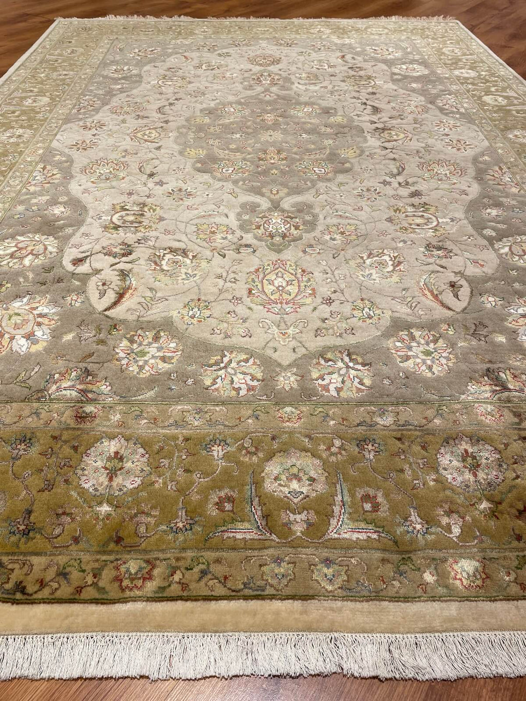 Nazende Silk-Blend Usak Handwoven Rug – 170X241 by Camel Carpet