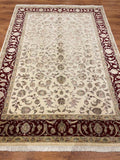 Nazende Silk-Blend Usak Handwoven Rug – 168X238 by Camel Carpet