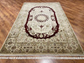 Nazende Silk-Blend Usak Handwoven Rug by Camel Carpet
