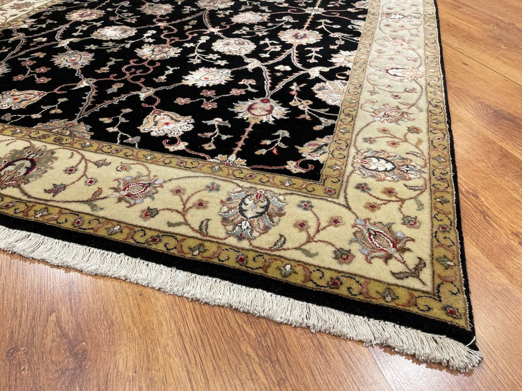 Nazende Silk-Blend Usak Handwoven Rug by Camel Carpet