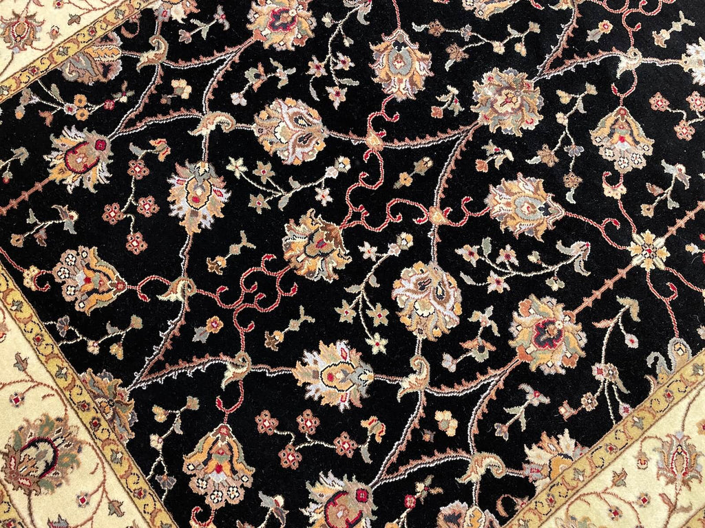 Nazende Silk-Blend Usak Handwoven Rug by Camel Carpet