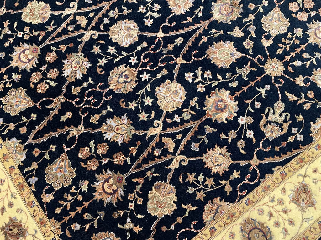 Nazende Silk-Blend Usak Handwoven Rug by Camel Carpet