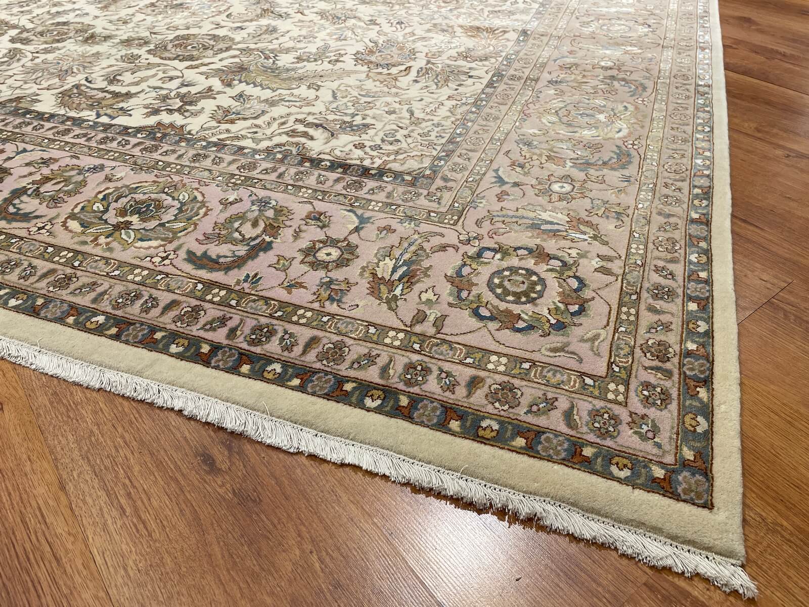 Nazende Silk-Blend Usak Handwoven Rug by Camel Carpet