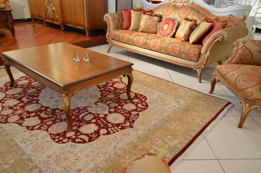 Nazende Silk-Blend Usak Handwoven Rug – 118X187 by Camel Carpet