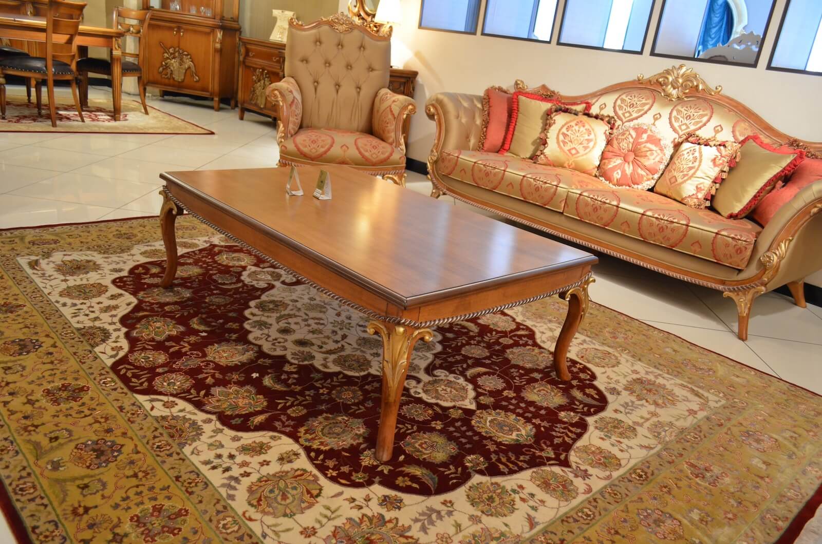 Nazende Silk-Blend Usak Handwoven Rug – 118X187 by Camel Carpet