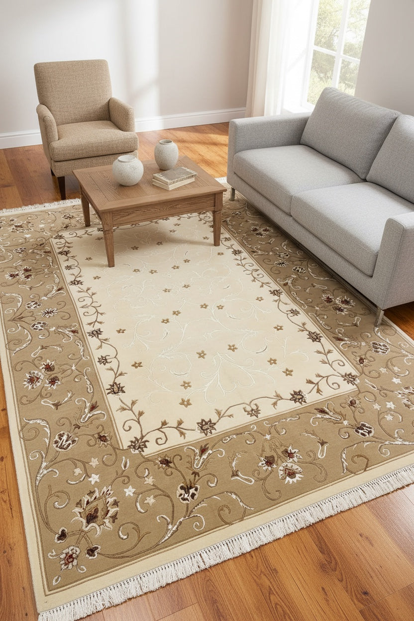 Neyzen Series Nepal Handwoven Rug by Camel Carpet