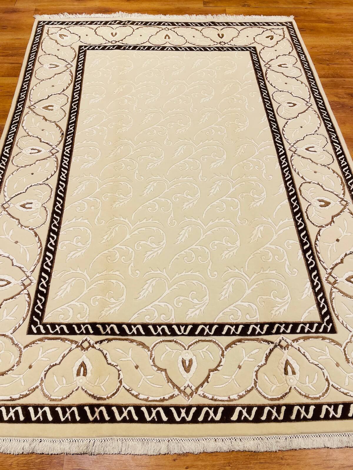 Neyzen Series Nepal Handwoven Rug – 057437 by Camel Carpet