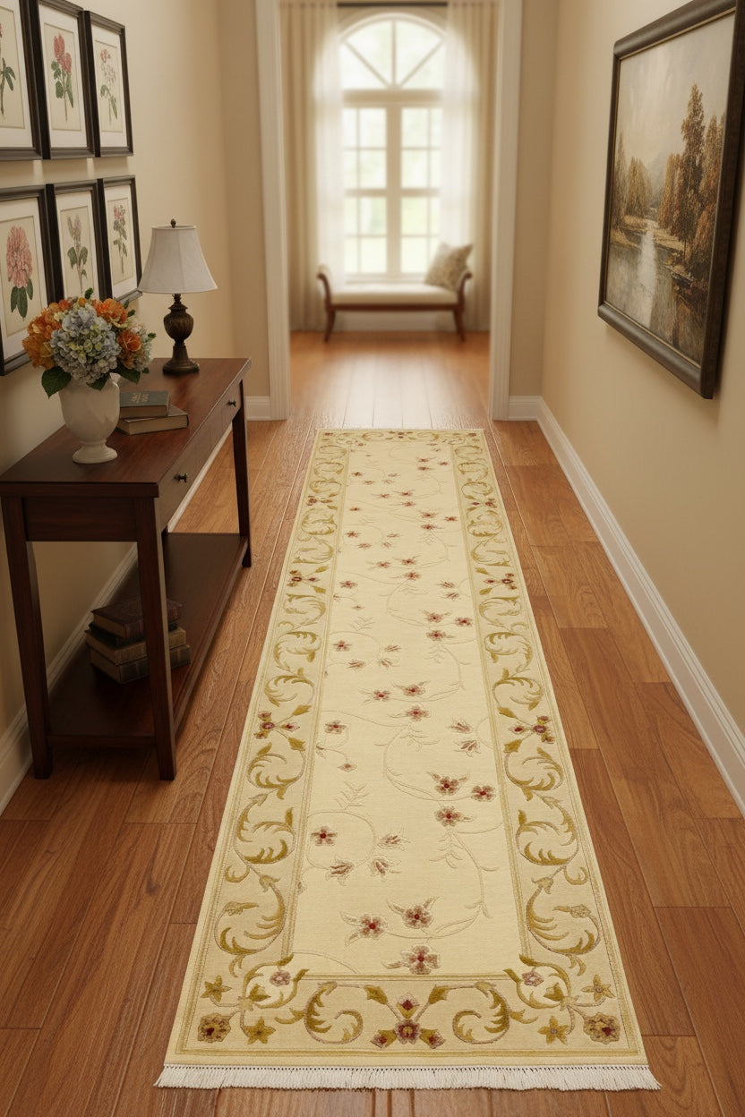 Neyzen Series Nepal Handwoven Runner Rug – 078600 by Camel Carpet