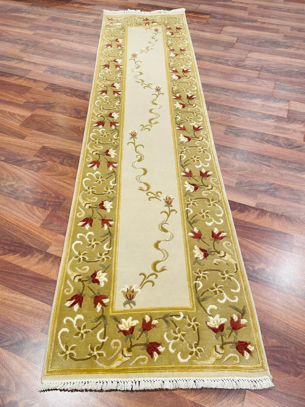 Neyzen Series Nepal Handwoven Runner Rug – 078602 by Camel Carpet