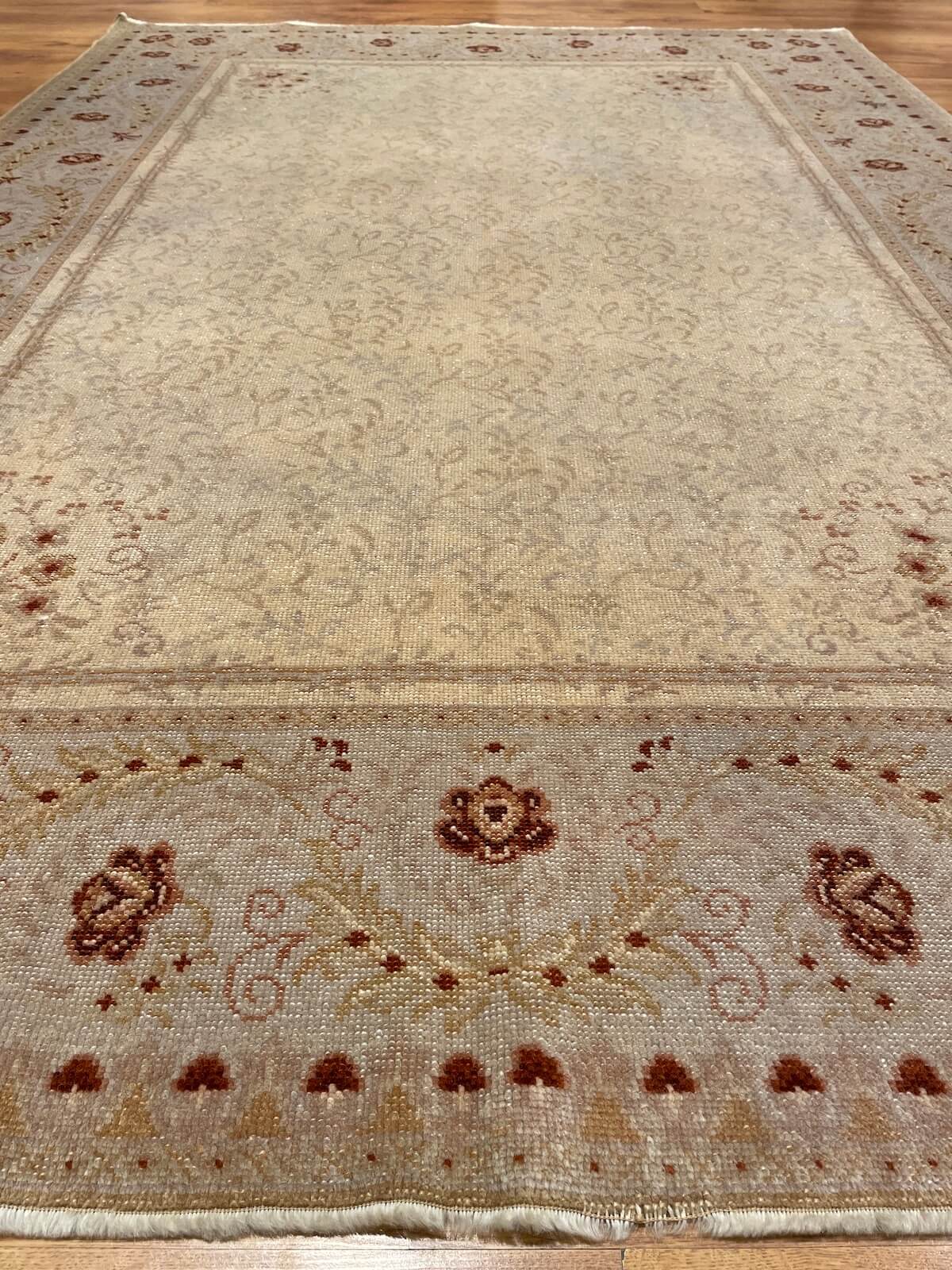Ottoman Usak Handwoven Rug – 084594 by Camel Carpet
