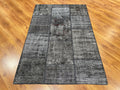 Patchwork Antrasit Handwoven Rug – 120X180 by Camel Carpet
