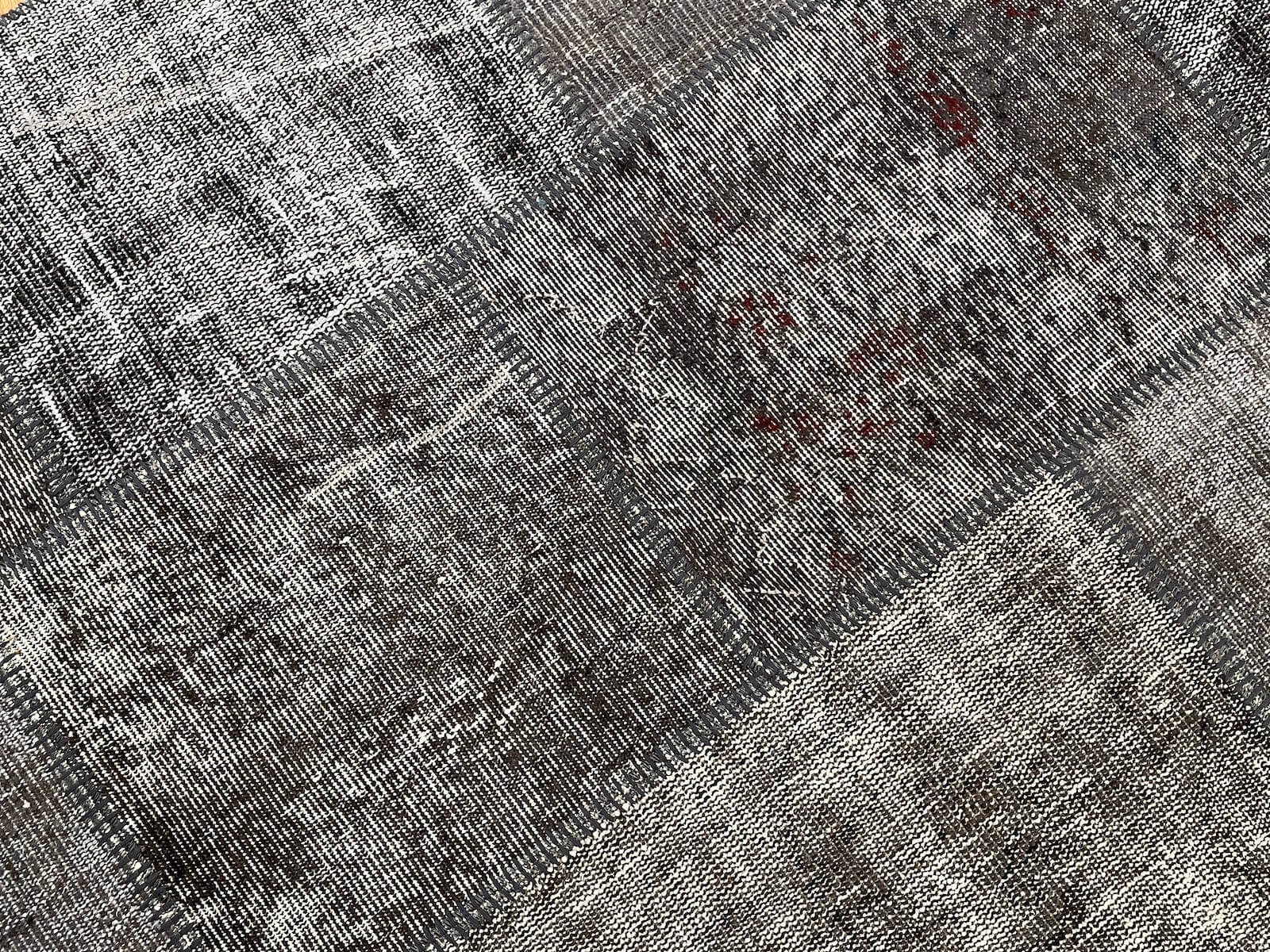 Patchwork Antrasit Handwoven Rug – 120X180 by Camel Carpet
