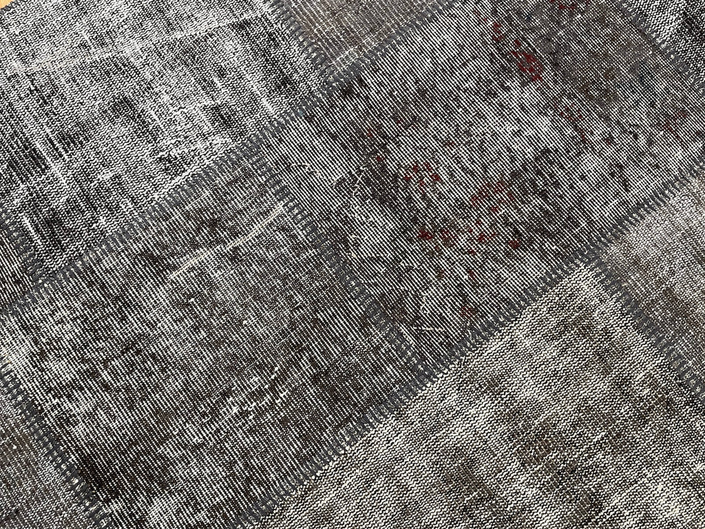 Patchwork Antrasit Handwoven Rug – 120X180 by Camel Carpet