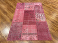 Patchwork Pink Handwoven Rug – 120X180 by Camel Carpet