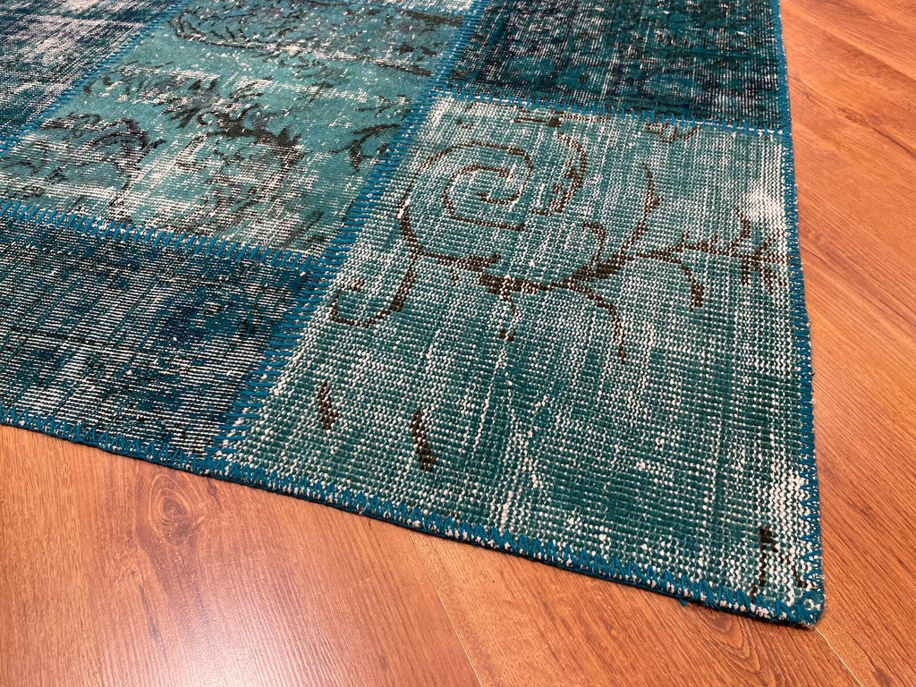 Patchwork Turkuaz Handwoven Rug – 120X180 by Camel Carpet