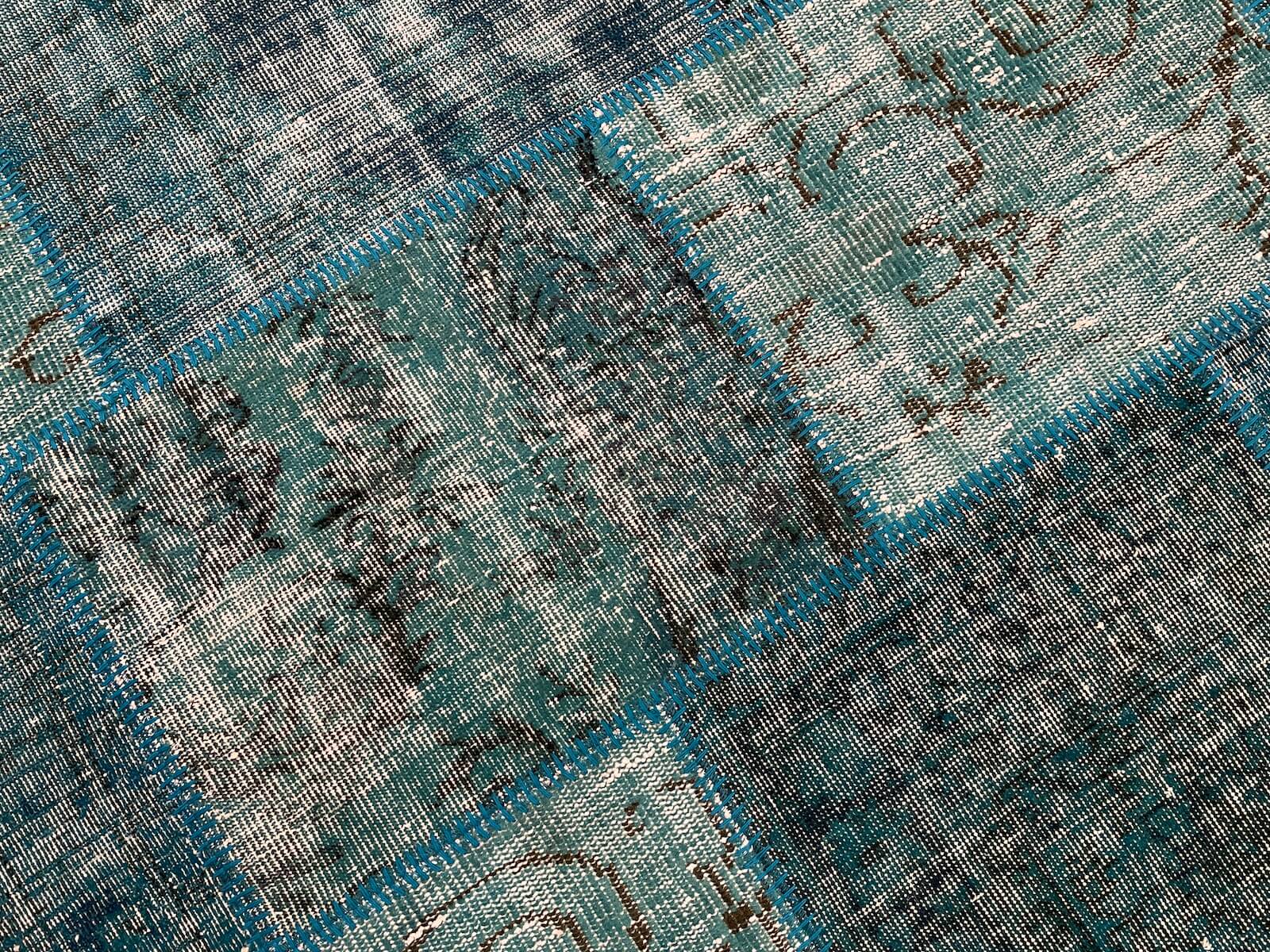 Patchwork Turkuaz Handwoven Rug – 120X180 by Camel Carpet