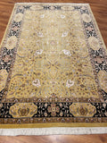 Pelas Silk-Blend Usak Handwoven Rug – 170X251 by Camel Carpet