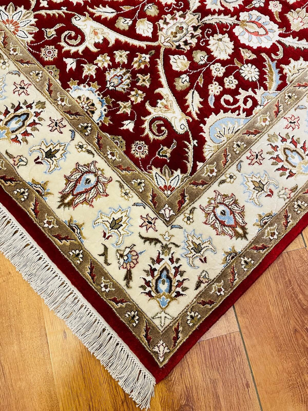 Pelas Silk-Blend Usak Handwoven Rug – 164X241 by Camel Carpet